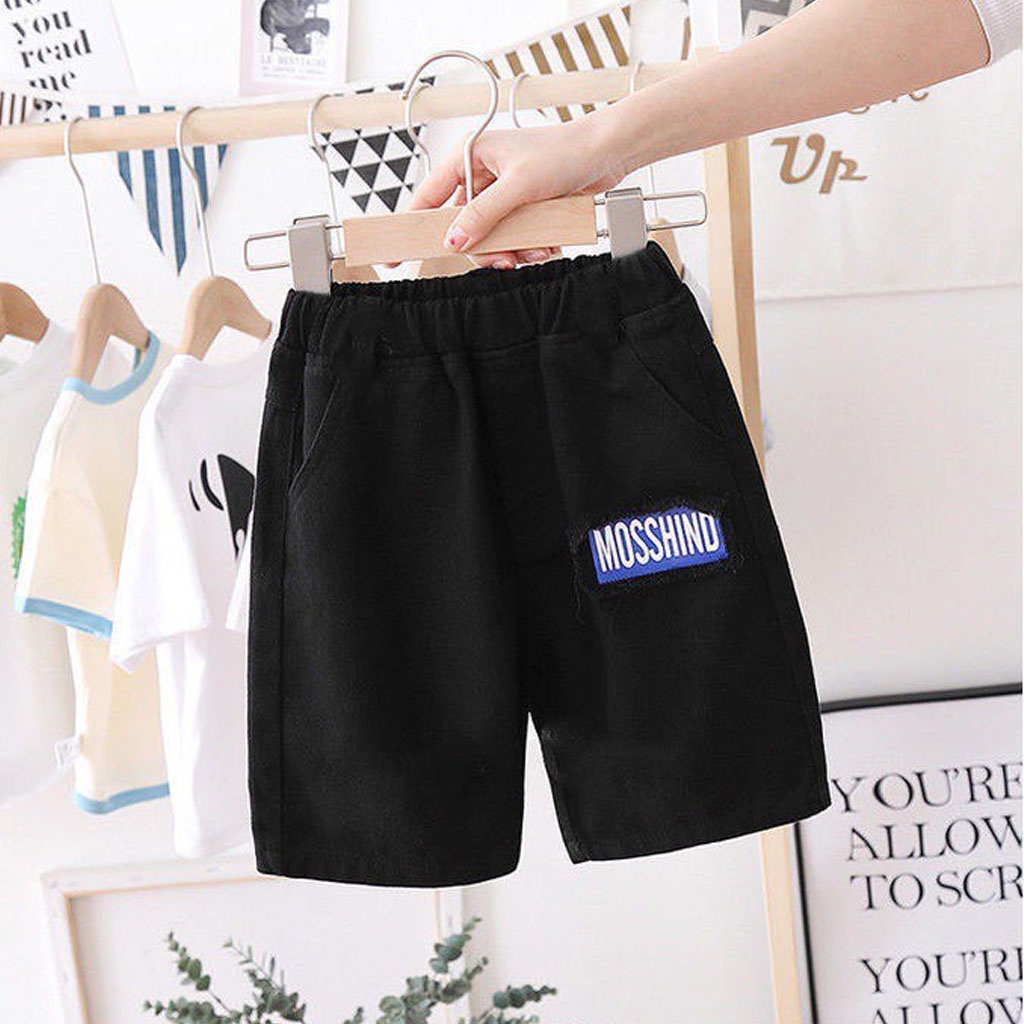 Quần Short JEAN MOSHINO Cho Bé, Quần Đùi Bé Trai Hàng Xuất Dư Chất Bò Mềm - LILA KIDS