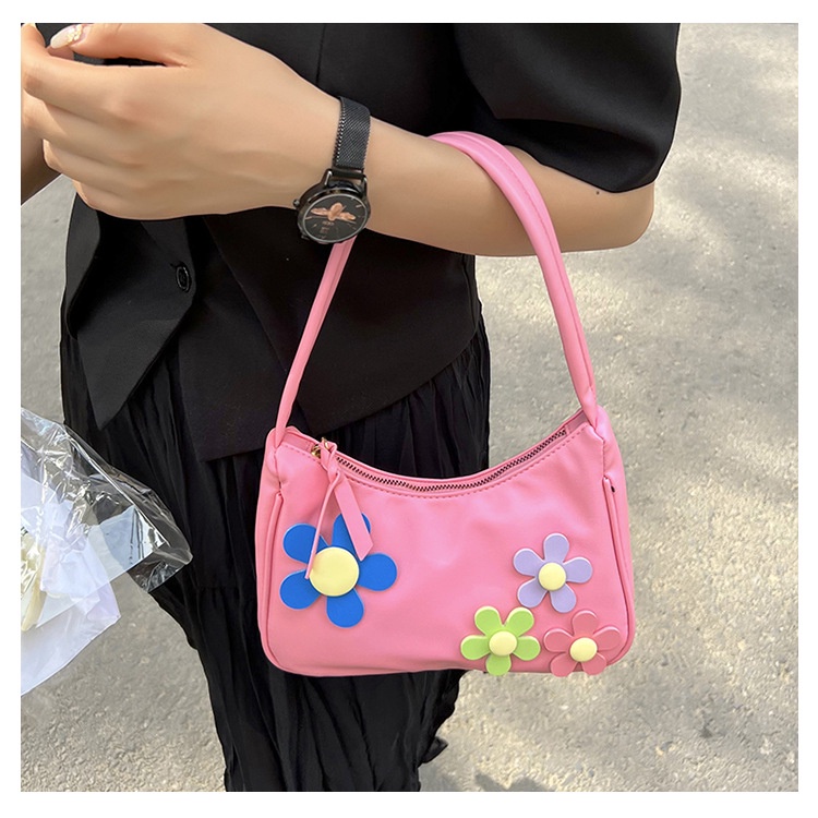 Túi Đeo JASMIN NOIR Chéo Da PU Hình Hoa Nhài Thời Trang Nữ