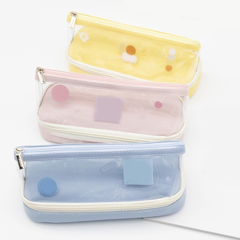 Túi Đựng Bút Bằng PVC Chống Nước Sức Chứa Lớn Tiện Dụng