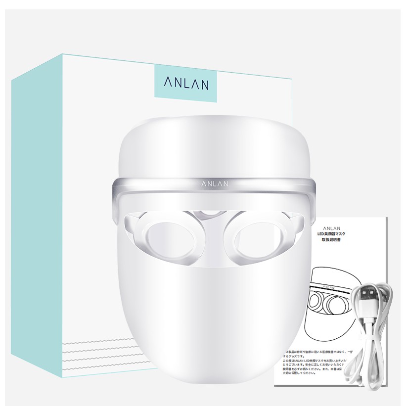 [Mã FMCG100K - 10% đơn 500K] Mặt nạ đèn LED ANLAN 3 màu hỗ trợ giảm mụn và nếp nhăn | BigBuy360 - bigbuy360.vn