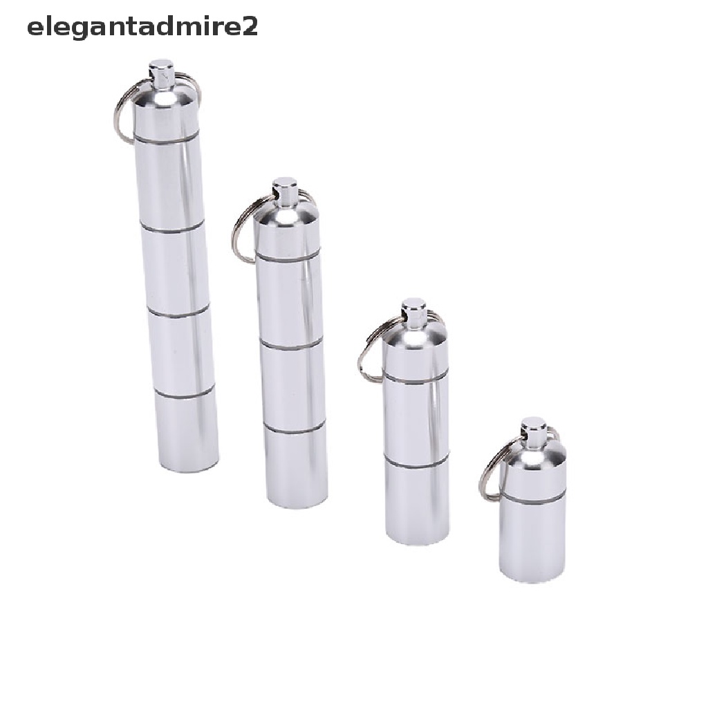 Móc Khóa Hình Viên Con Nhộng 17mm Bằng Nhôm Chống Nước Tiện Dụng