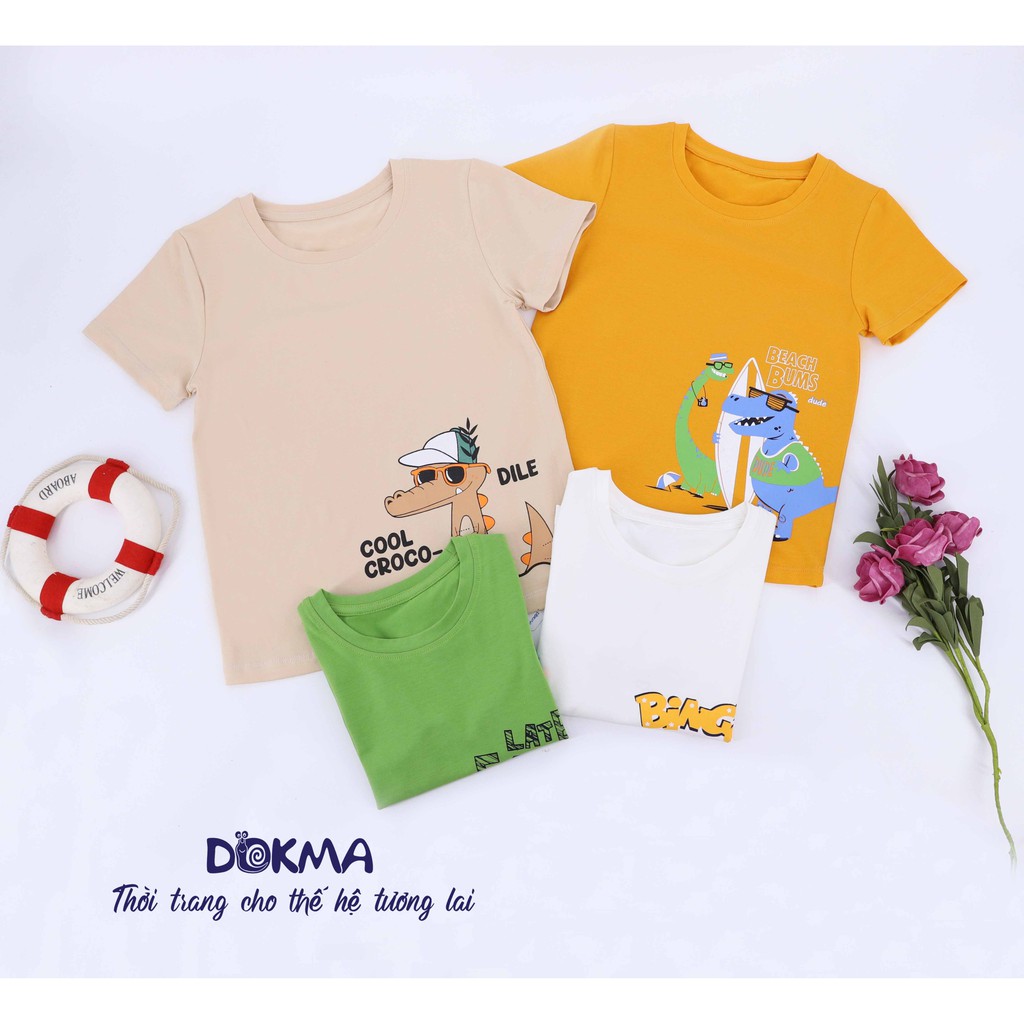 DA689 Áo cổ tròn cộc tay Dokma (2-6T)