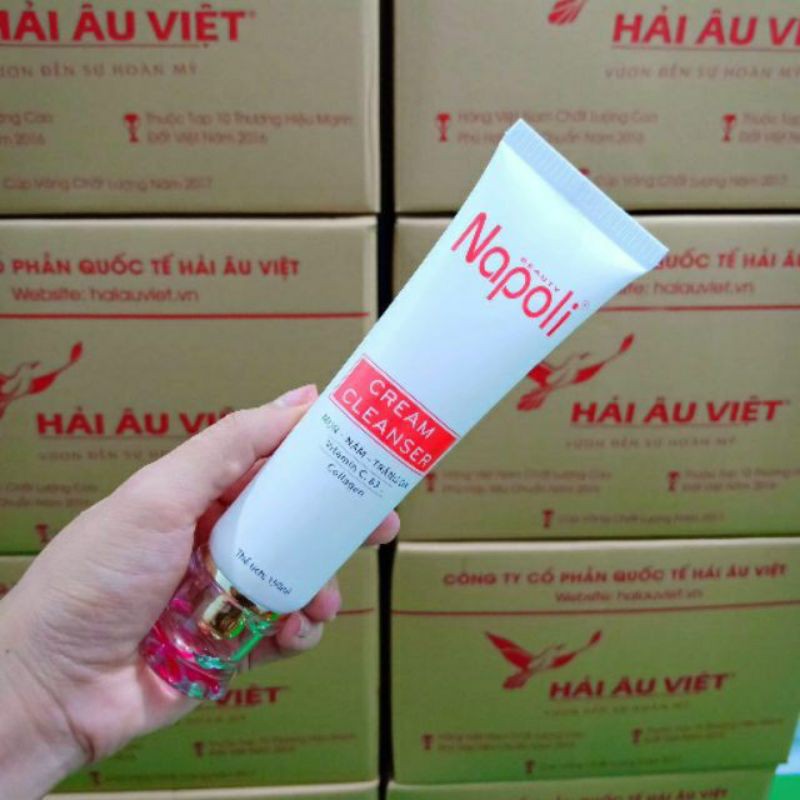CREAM CLEANSER NAPOLI Kem Rửa Mặt 🍓Chính Hãng 🍓 Sữa Rửa Mặt Napoli - Hải Âu Việt
