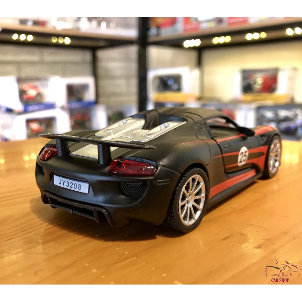 Mô hình xe ô tô Porsche 918 Martini tỉ lệ 1:32 màu đen