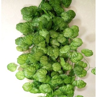 Dây leo lá hải đường giả treo tường trang trí dài 2.3m 80 lá