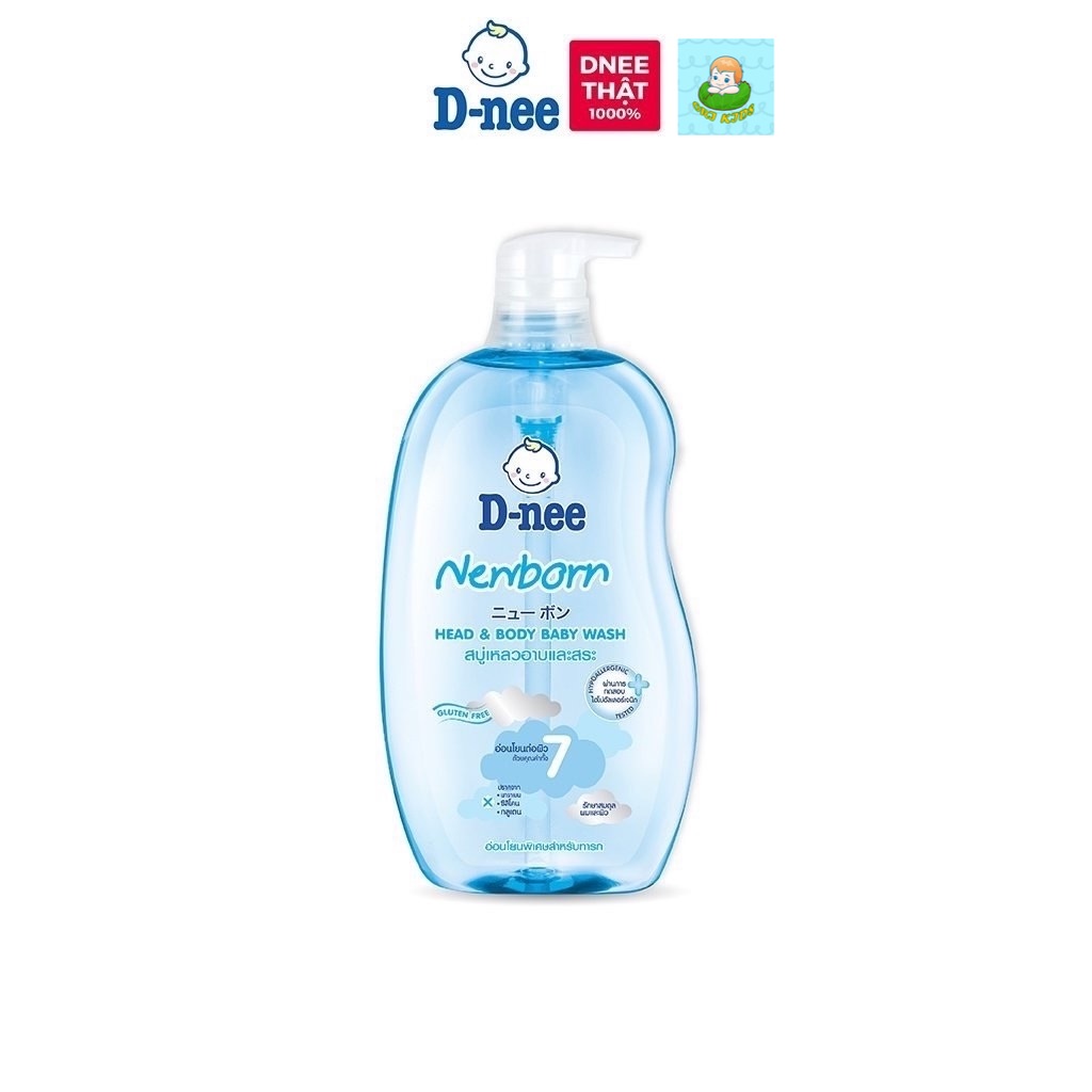 Sữa tắm toàn thân em bé D-nee baby newborn team Đại Thịnh tắm gội cho trẻ da nhạy cảm dưới 3 tuổi - Orikids