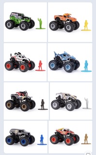 Xe Monster Jam (mẫu 8 xe full box)