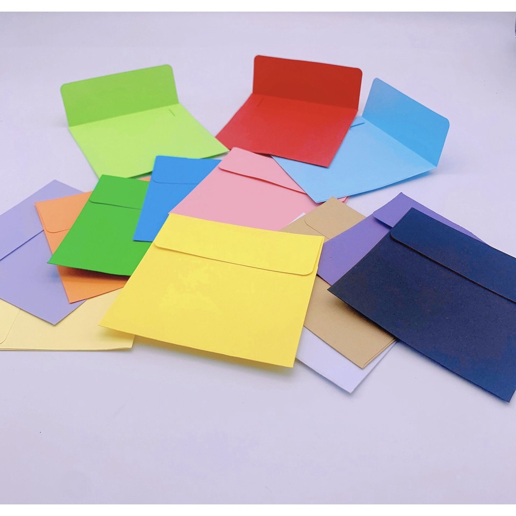 Bao Thư Trắng Đen 10x10cm Phong Cách Cổ Điển