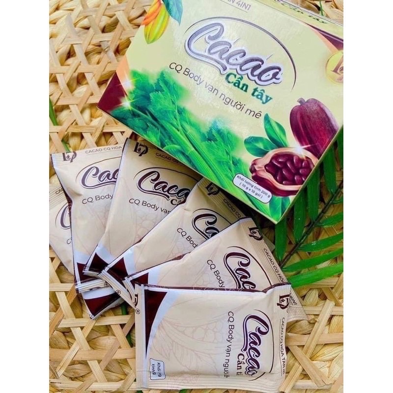 Cacao cần tây giảm cân hộp 10 gói CHÍNH HÃNG