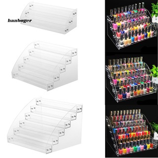 Kệ bằng acrylic trong suốt nhiều tầng trưng bày sơn móng tay tiện dụng