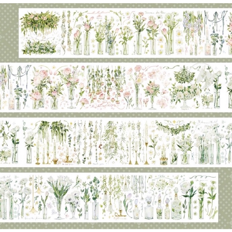 của hãng BENCHU STUDIO “Flower & Vines”(BC-3)=>Washi