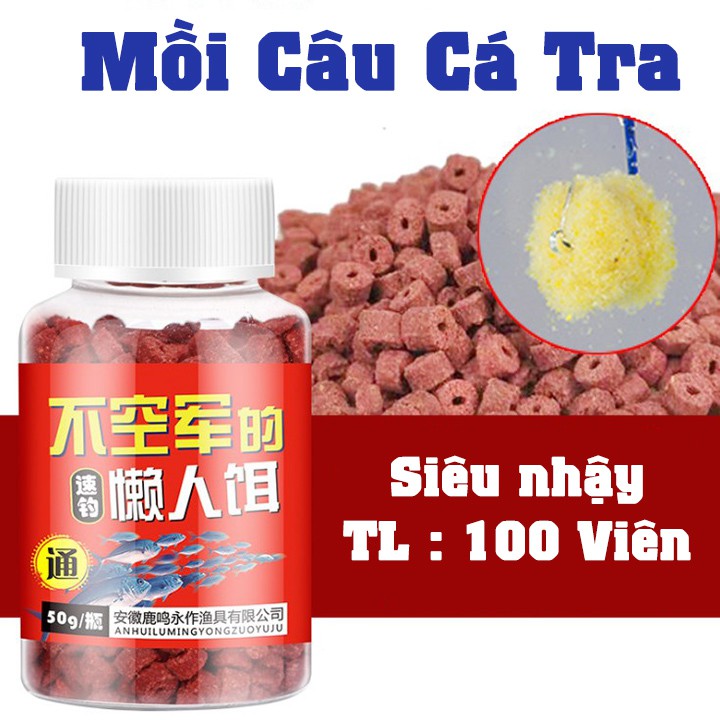 Mồi câu cá tra dạng viên Siêu Nhậy