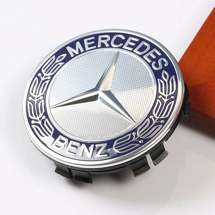 Bộ 4 nắp chụp mâm bánh xe 75mm cho xe hơi Mercedes-Benz