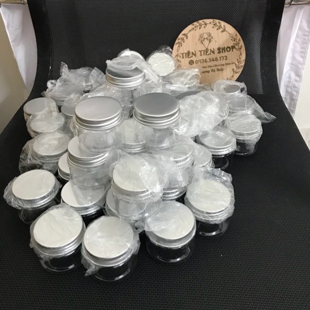 Combo 50 hũ nhựa nắp nhôm 50ml