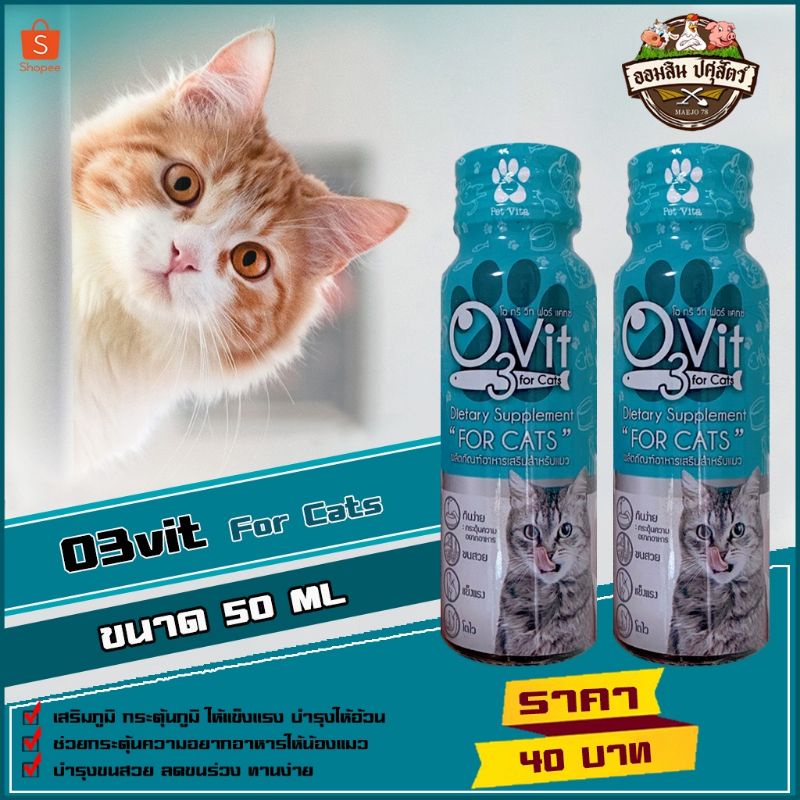 Siro O3vit cho mèo kén ăn, bổ sung vitamin, omega... giúp mèo ăn ngon miệng, mượt lông