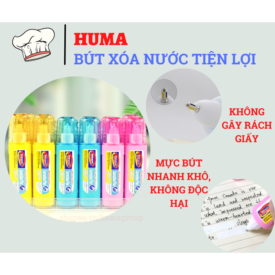 Bút xóa nước giá rẻ - Sỉ &amp; Lẻ - HUMA