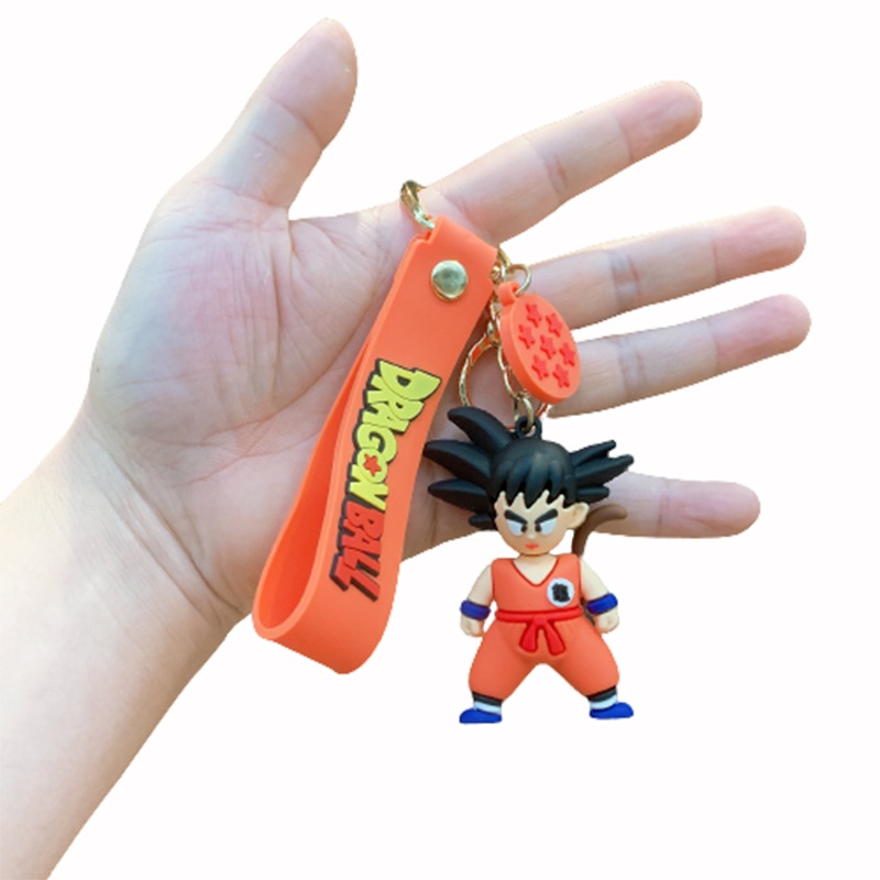 Móc khóa nhựa PVC hình Dragon Ball Z Son Gokou Bobo Vegeta độc đáo