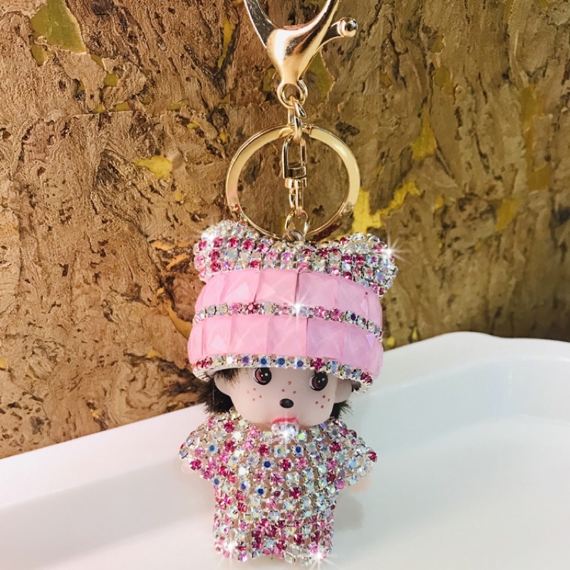 Móc Khoá Búp Bê Đính ĐÁ Sang Chảnh , Phụ Kiện Túi xách Dễ Thương - SHIN STORE