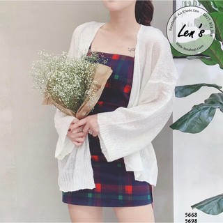 Áo khoác len mỏng tay rộng len tơ