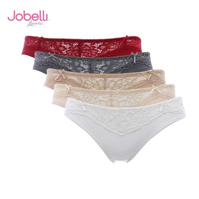 Quần lót nữ thun lạnh phối ren Jobelli [Combo 5] - 1358