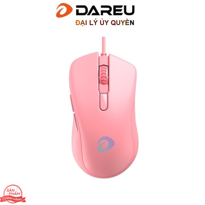 Chuột Gaming DAREU EM908 Pink (LED RGB, BRAVO sensor) - EM908 Hồng