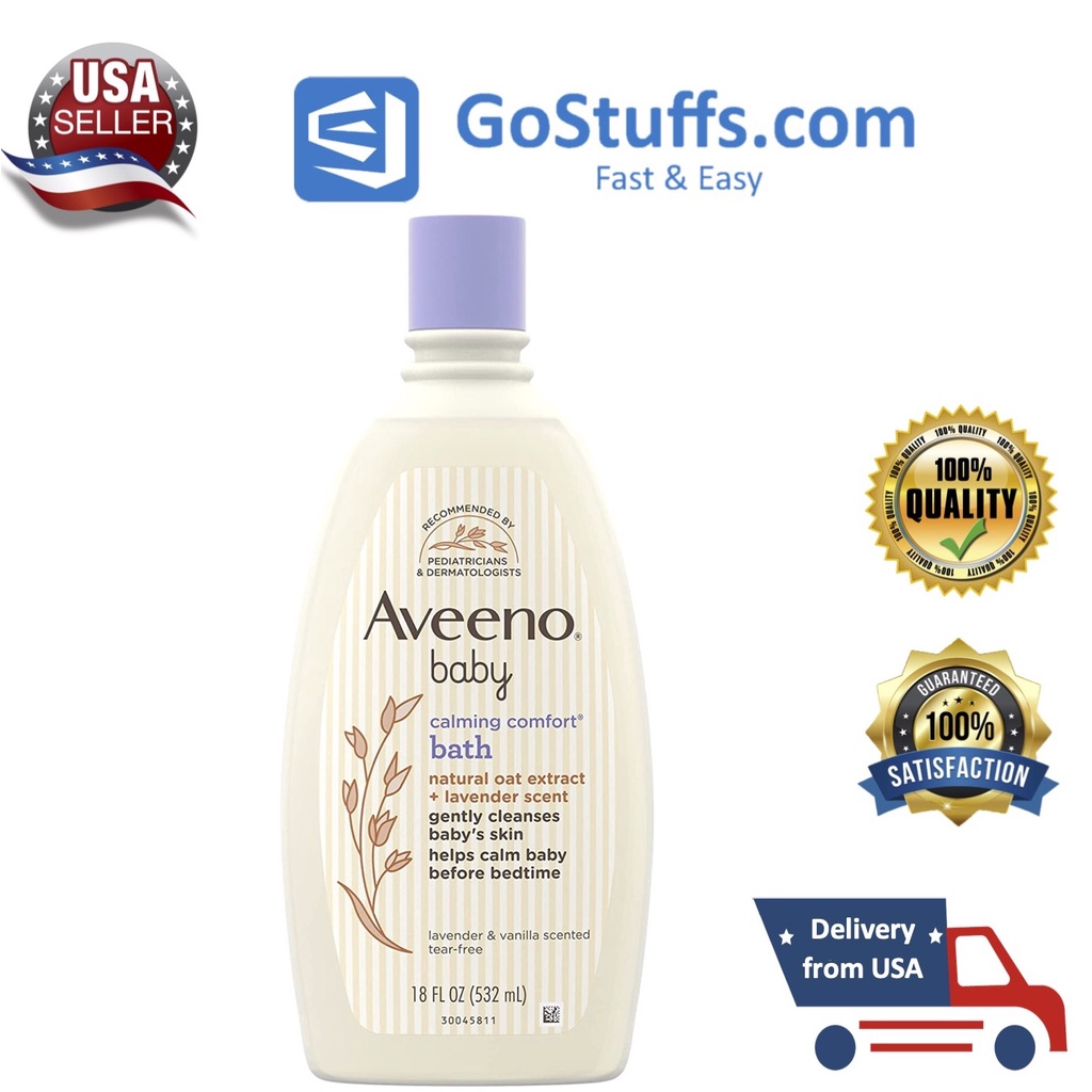 Sữa tắm cho bé  Aveeno baby hương Lavender 532ml