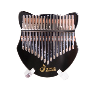 17-key Acrylic Kalimba Black Kalimba Thumb Piano with Tuning Hammer