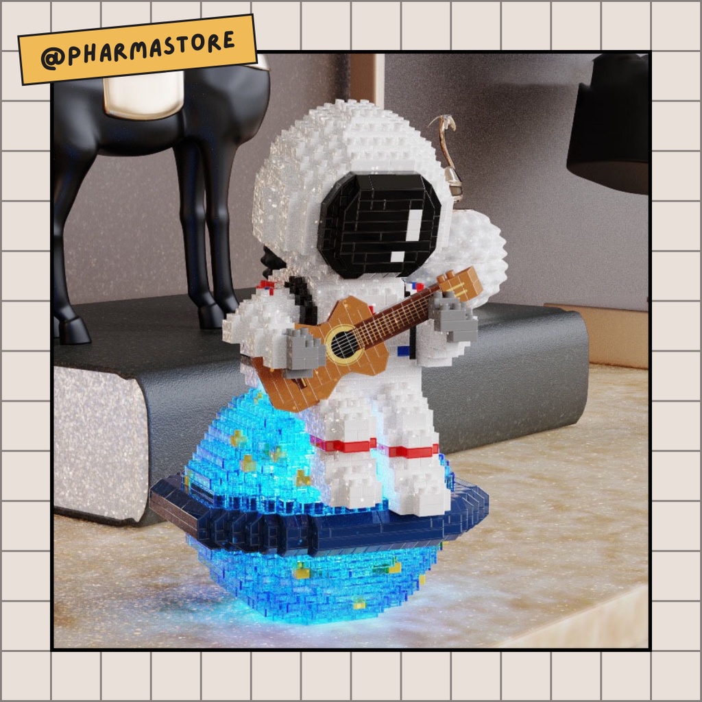LEGO PHI HÀNH GIA BÓNG BAY ÁNH SÁNG & GUITARIST - ĐỒ CHƠI XẾP HÌNH LẮP RÁP MÔ HÌNH NANOBLOCK