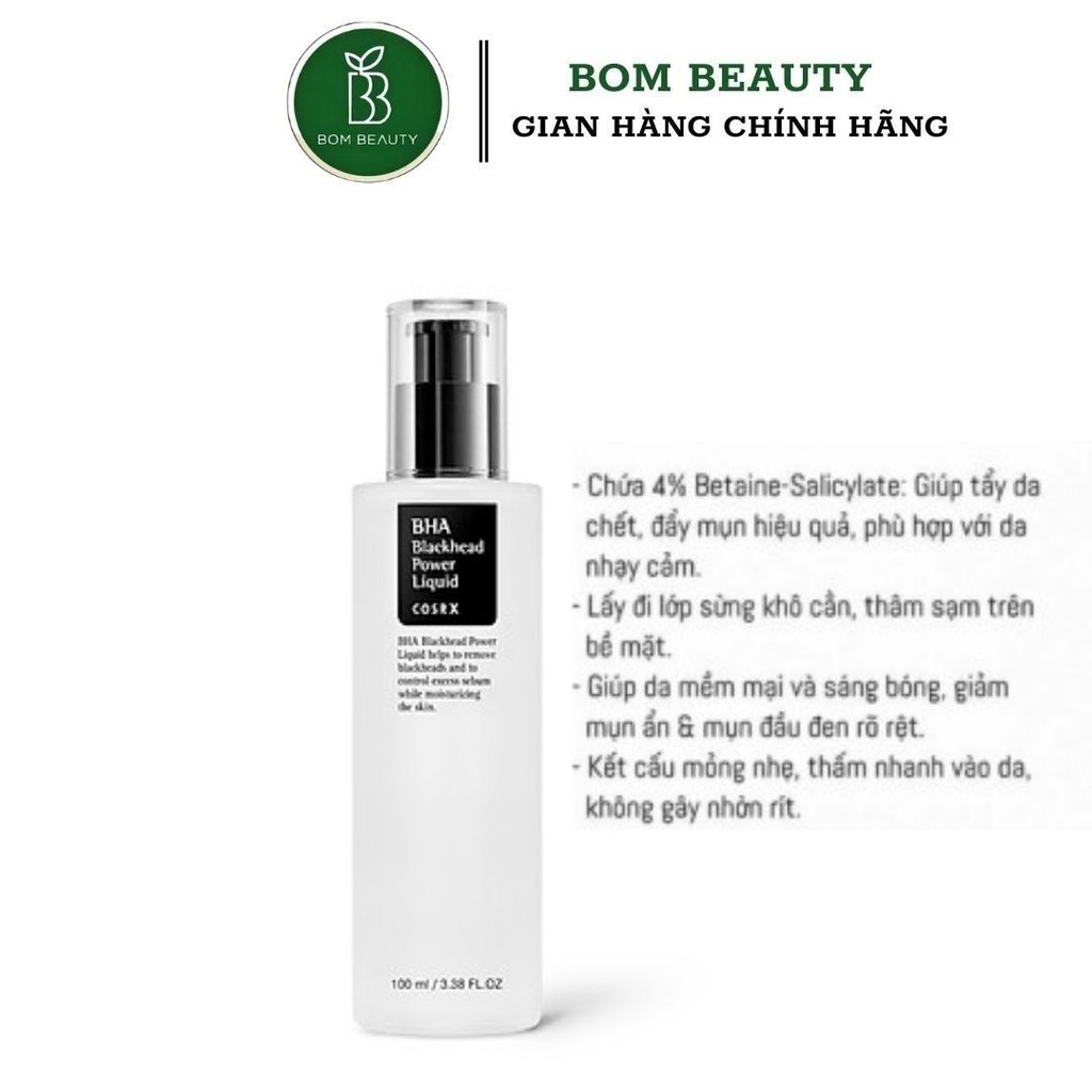 Tẩy da chết Cosrx BHA Blackhead Power Liquid 100ml