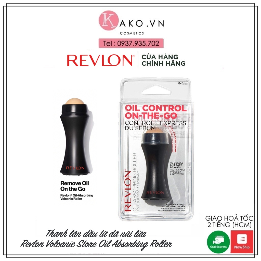 Thanh lăn hút dầu bằng đá núi lửa Revlon Oil Control On The Go