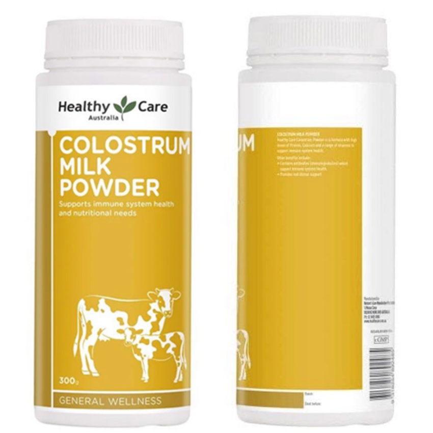 Sữa bò non Healthy Care Colostrum Milk Powder Úc 300g tăng cường sức đề kháng, hỗ trợ tiêu hóa cho trẻ từ sơ sinh