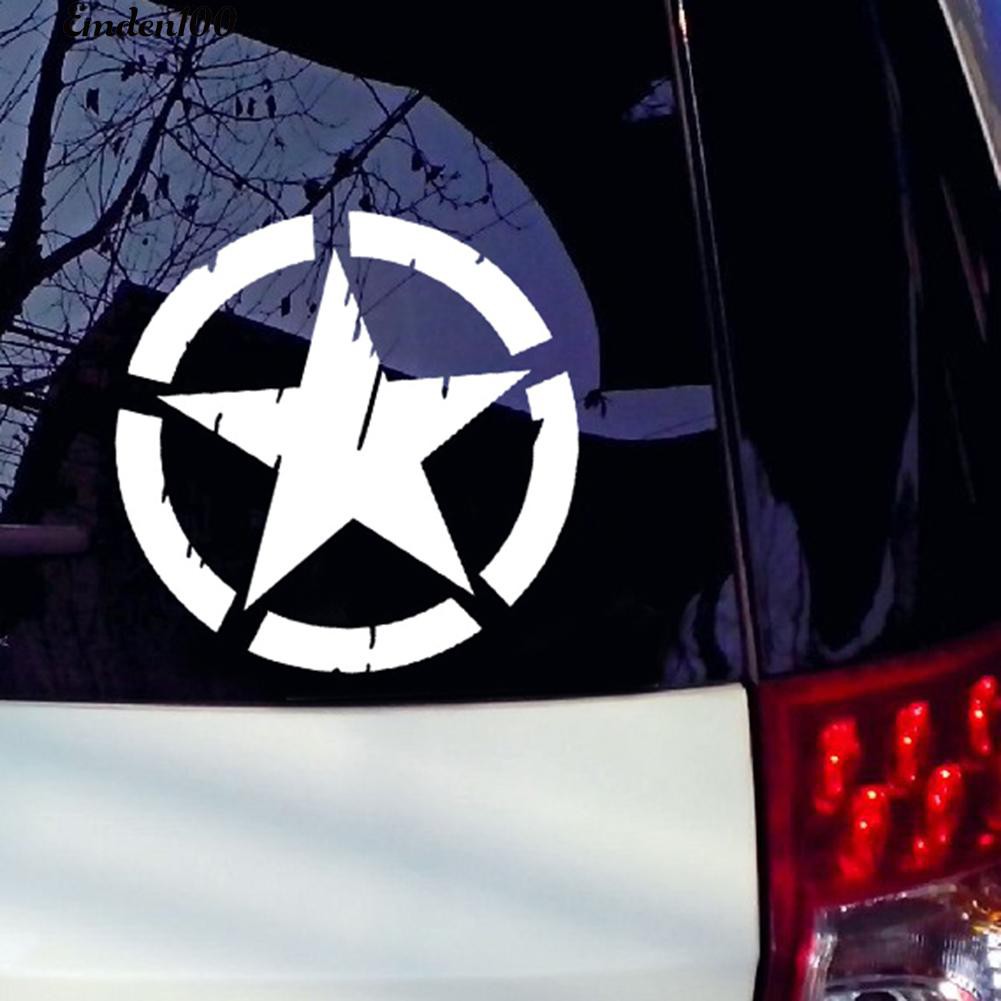 Miếng Dán Hình Ngôi Sao Phản Quang Dùng Để Trang Trí Xe Ô Tô