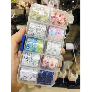 [Phụ Kiênn Nail] Set phoi giật 10 cuộn
