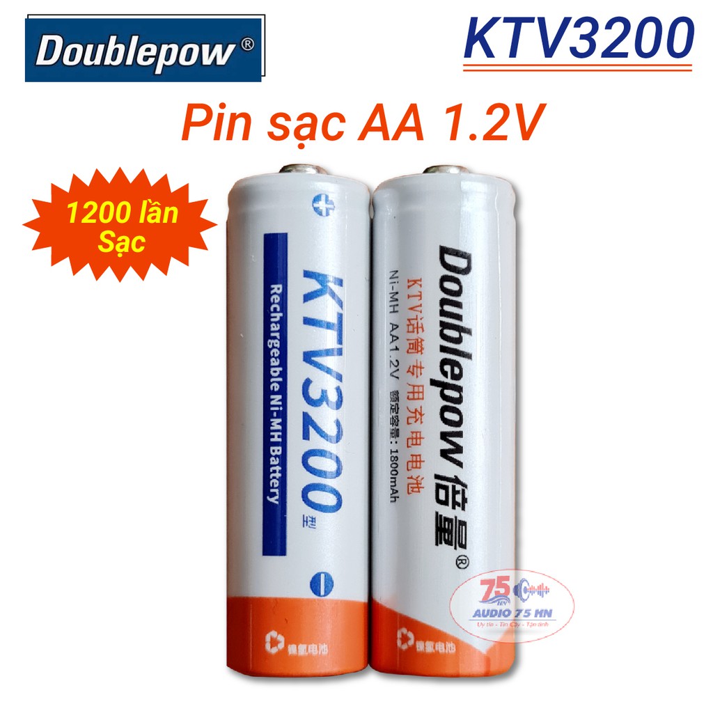 [Mã 2404EL10K giảm 10K đơn 20K] Pin sạc AA KTV3200 Doublepow