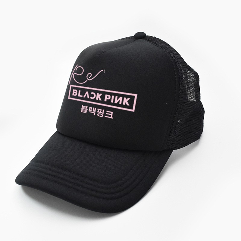 Mũ lưỡi trai Black Pink Kpop Hàn Quốc mũ phớt phối lưới
