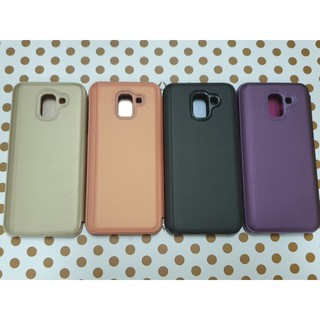 Bao da clear view standing samsung j6 2018 - pk888
