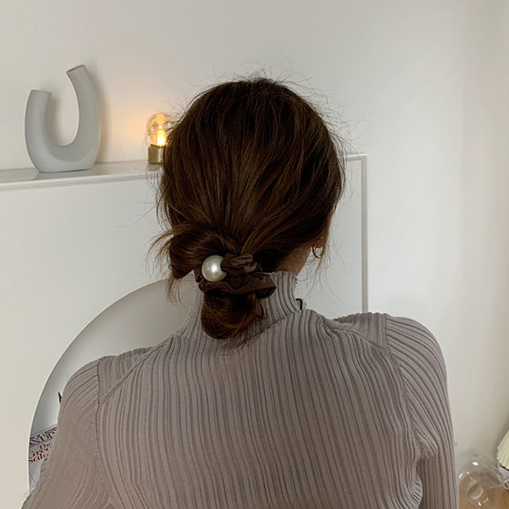 Dây Buộc Tóc Co Giãn Đính Ngọc Trai Nhiều Màu Thời Trang Cho Nữ Back2Life