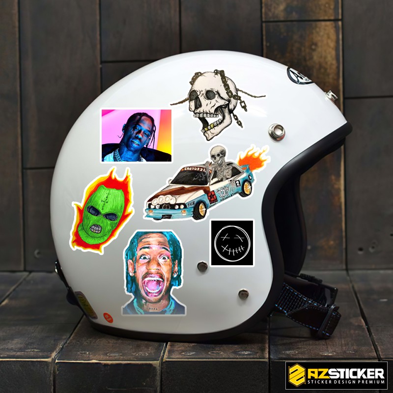 Hình Dán Sticker Ca Sỹ Nhạc Rock Tra Vis Scott