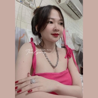 Nhẫn đế tròn có hột xi bạch kim