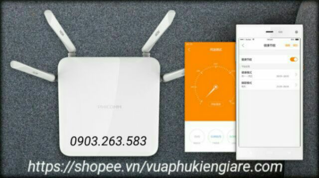 BỘ PHÁT KÍCH SÓNG WIFI băng thông tốc độ cao Gigabit 1200M 11AC Dual 2.4G & 5G PHICOM 2017