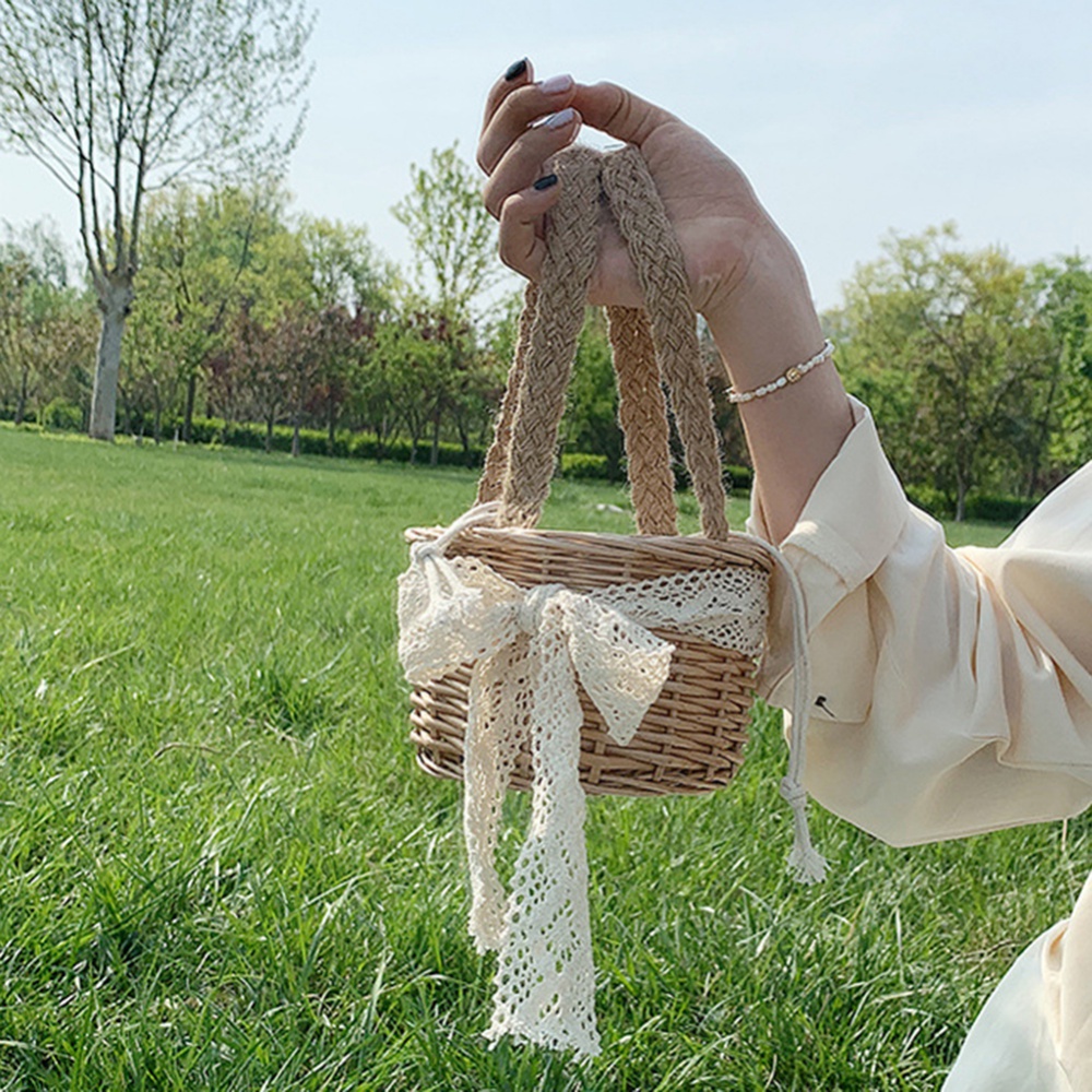 Giỏ Mây Đựng Đồ Cỡ Lớn Phong Cách Retro