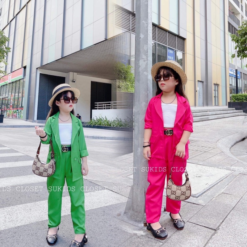 Bộ vest umi dài tay cho bé gái