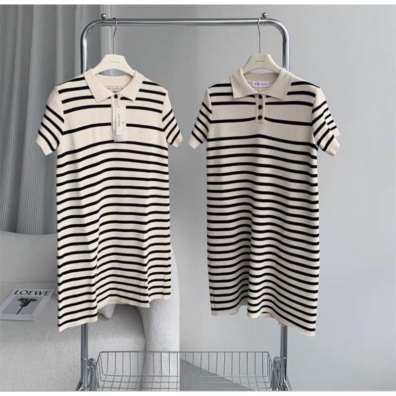 váy len kẻ montagi 2 màu
