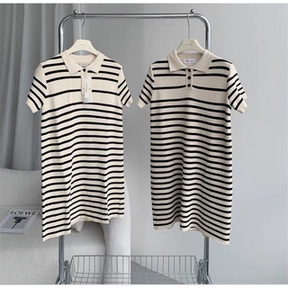 Váy len kẻ montagi 2 màu