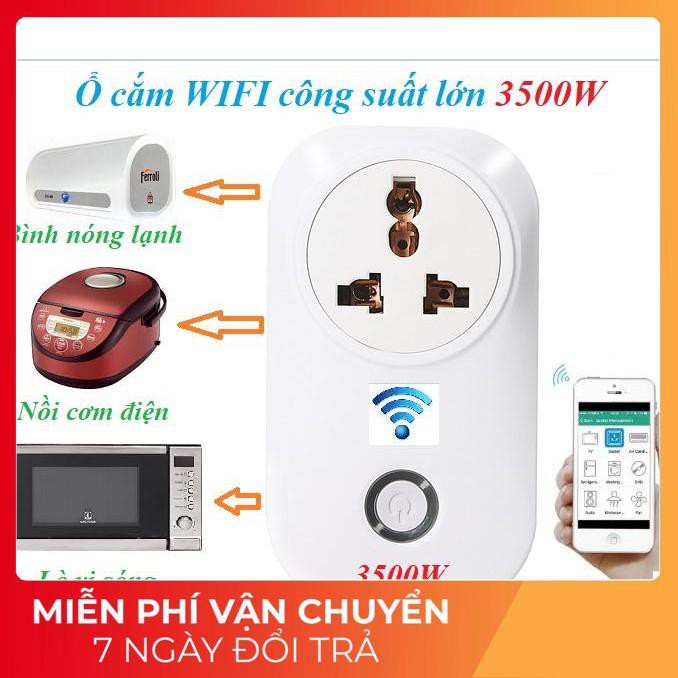 ✅Chính Hãng✅ Ổ cắm WIFI công suất lớn 10A 2200W