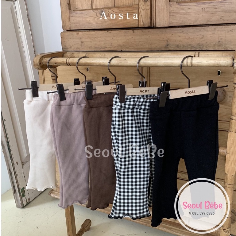 Quần legging ống loe cho bé Aosta Jelly pant made in Korea