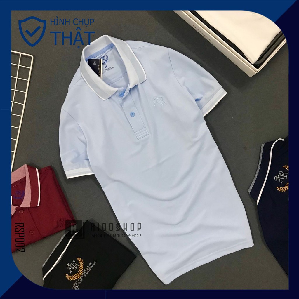 Áo thun polo, áo phông nam có cổ polo form rộng đẹp, hàng cao cấp xịn AR RSP002AV có size lớn big size xxl Riooshop | BigBuy360 - bigbuy360.vn
