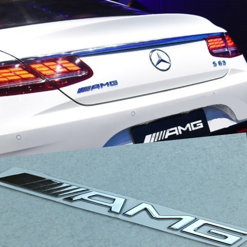 Logo Chữ Nổi AMG Dán Đuôi Xe Ô Tô Kích Thước 19x2 cm | Tem 3D Dán Trang Trí Ô Tô