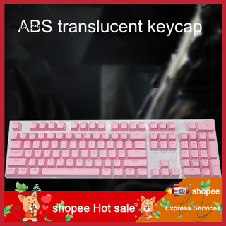 Bộ 104 Nút Bàn Phím Cơ Có Đèn Chống Trượt Cho Máy Tính