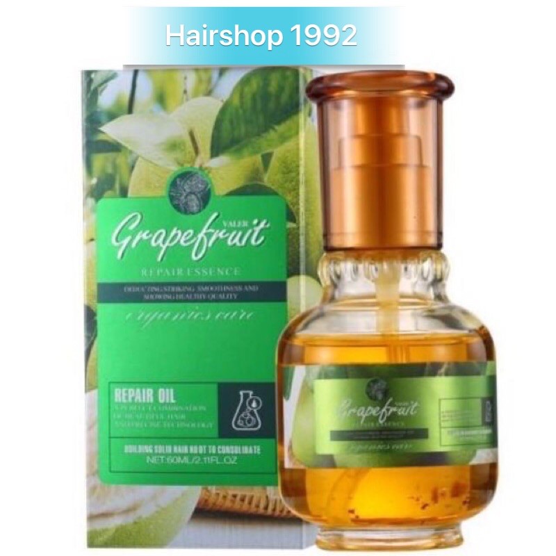 Tinh Dầu Dưỡng Tóc Bưởi Grapefruit Valert - Phục Hồi Tóc Hư Tổn - Hair Serum 60ml